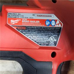 HOUSTON LOCATION - AS-IS Milwaukee  FUEL 18-Volt Lithium-Ion Brushless Cordless Gen II 18-Gauge Brad Nailer (Tool-Only)