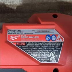 Houston Location AS-IS Milwaukee FUEL 18-Volt Lithium-Ion Brushless Cordless Gen II 18-Gauge Brad Nailer (Tool-Only)