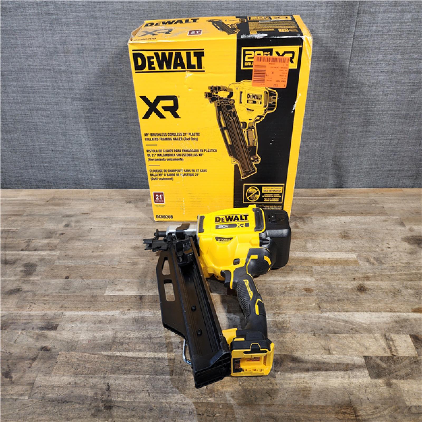 HOUSTON LOCATION - AS-IS DEWALT 20-Volt 21° Cordless Framing Nailer (Tool-Only)