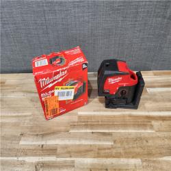HOUSTON LOCATION - AS-IS Milwaukee 12-Volt Lithium-Ion Cordless Green 125 ft. Cross Line and Plumb Points Laser Level (Tool-Only)