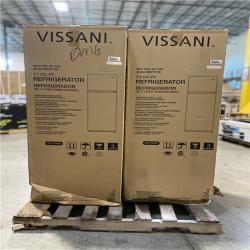 DALLAS LOCATION -  Vissani 7.1 cu. ft. Top Freezer Refrigerator in Stainless Steel Look  - PALLET ( 2  UNITS )