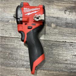 AS-IS Milwaukee FUEL 12V Li-Ion Brushless Cordless Stubby 3/8 in. Impact Wrench Kit