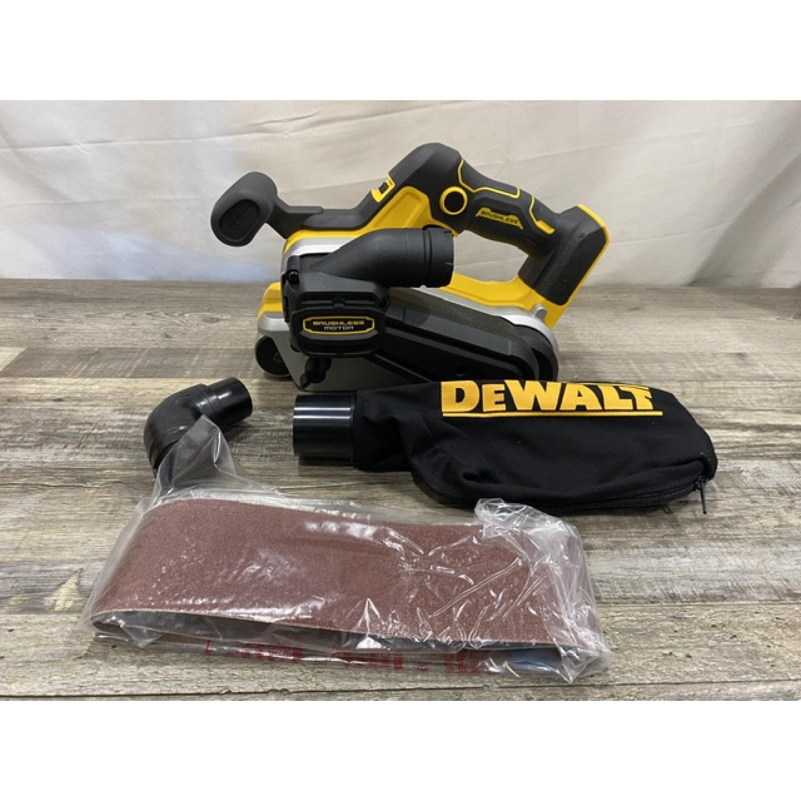 AS-IS DEWALT 20V MAX* XR Brushless Cordless Belt Sander (Tool-Only)
