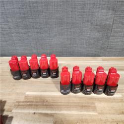 HOUSTON LOCATION - AS-IS MILWAUKEE BATTERY PACK QTY - 15