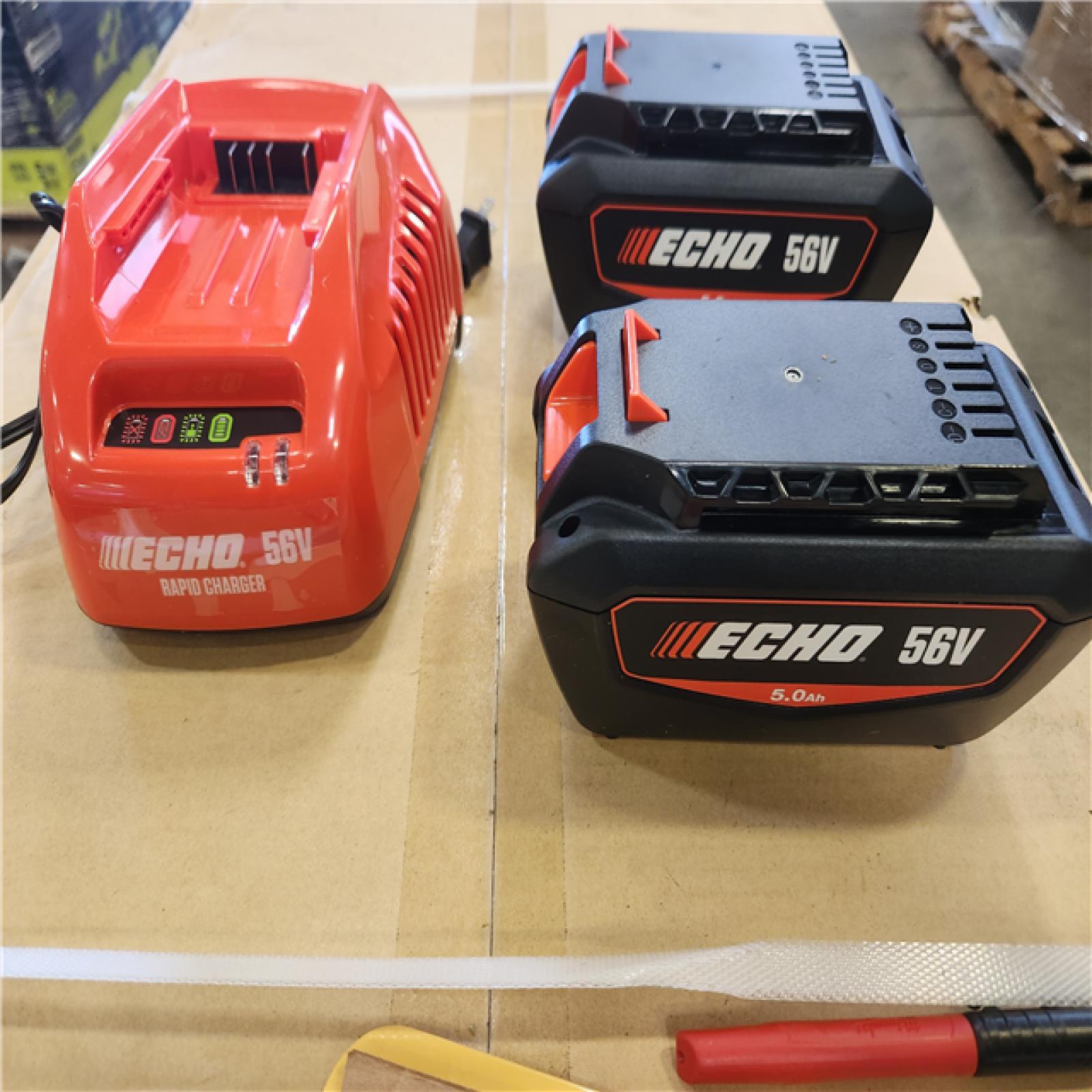 Phoenix ECHO 56V 21 in. Cordless Battery 3-in-1 Walk Behind Self-Propelled Lawn Mower w/ (2) 5Ah Batteries and Rapid Charger