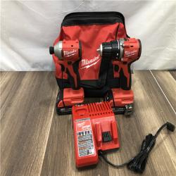 AS-IS Milwaukee 18V Lithium-Ion Brushless Cordless Compact Drill/Impact Combo Kit