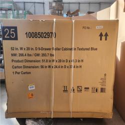 Phoenix NEW Husky Heavy-Duty 52 in. W 15-Drawer Matte Blue Steel Rolling Tool Chest Combo (SEALED)