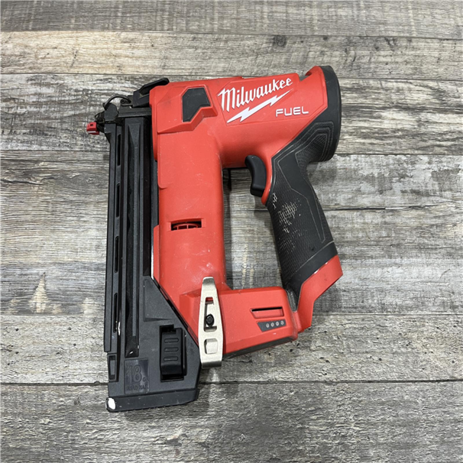 AS-IS Milwaukee FUEL 12-Volt Lithium-Ion Brushless Cordless 18-Gauge 1-1/2 in. Compact Brad Nailer (Tool Only)