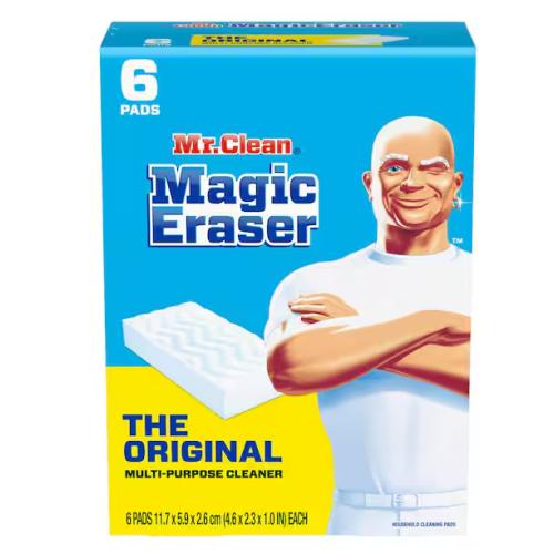 DALLAS LOCATION - Mr. Clean Magic Eraser Sponge (6 Count) PALLET- (480 PACKS)