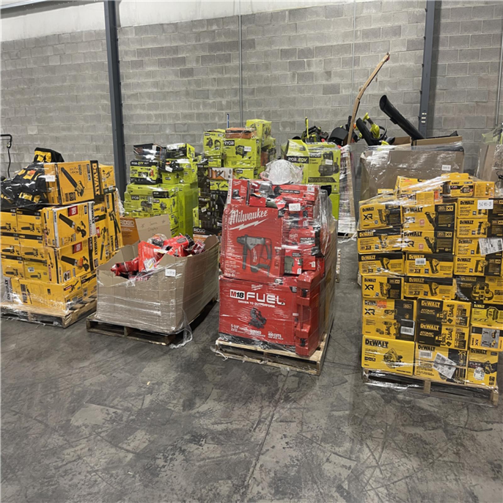 Pittston Location As-Is Power Tools Partial Truckload (13 pallets) 3640-B
