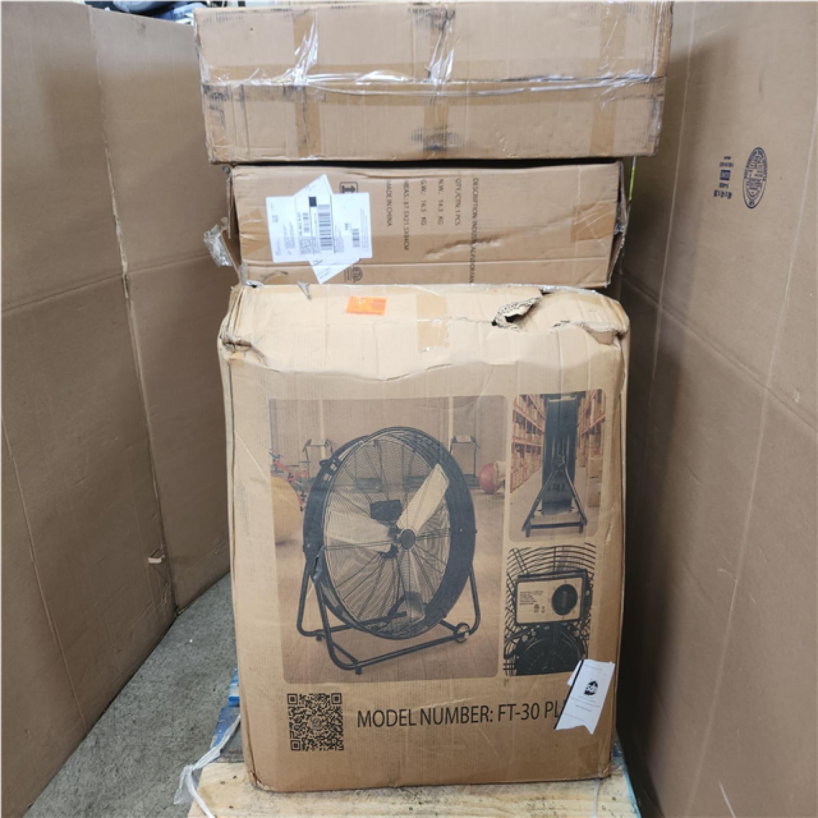 Phoenix NEW 30 in. High Velocity Black Industrial Floor Fan Pallet of 7