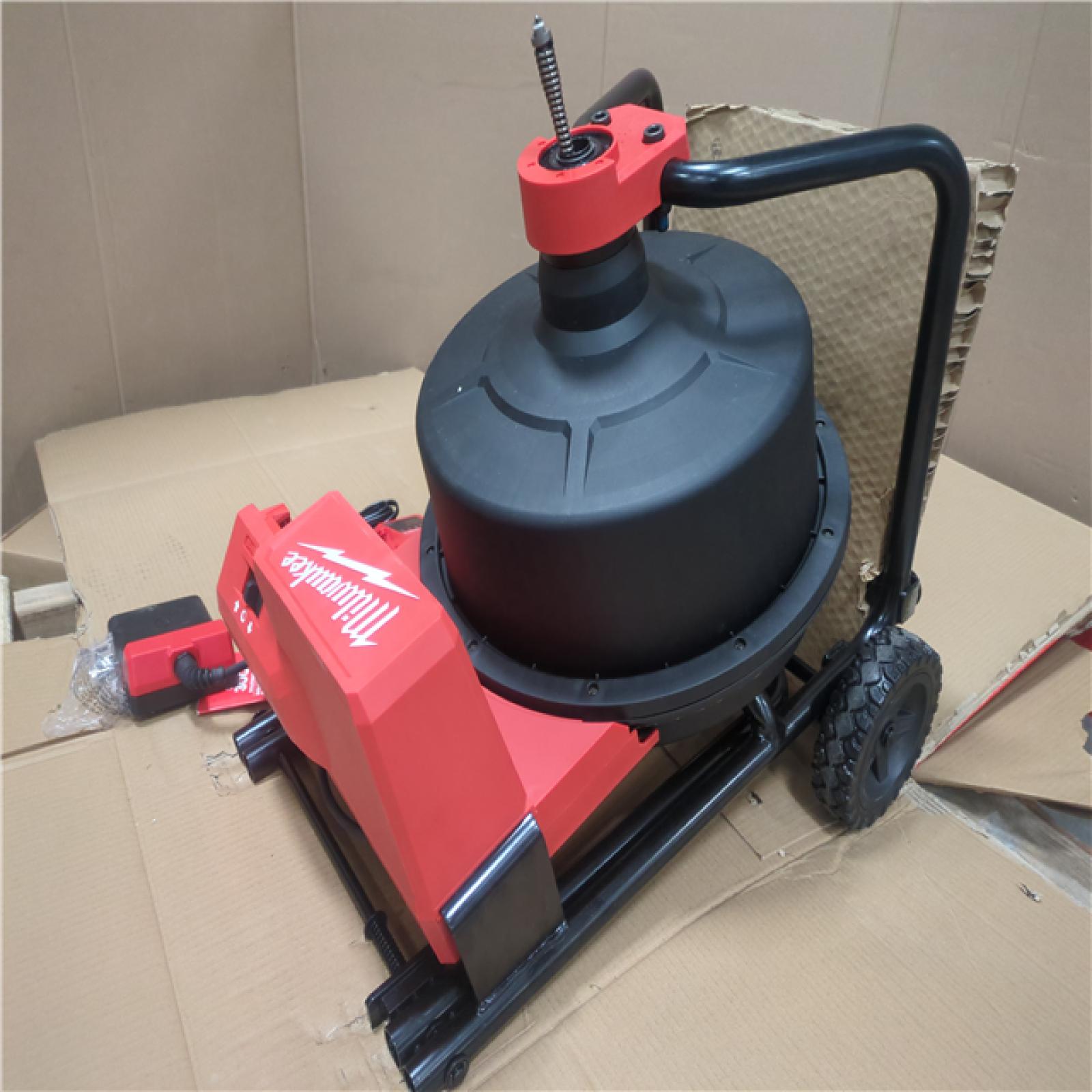 CALIFORNIA AS-IS MILWAUKEE DRUM MACHINE W/ 3/8 CABLE KIT