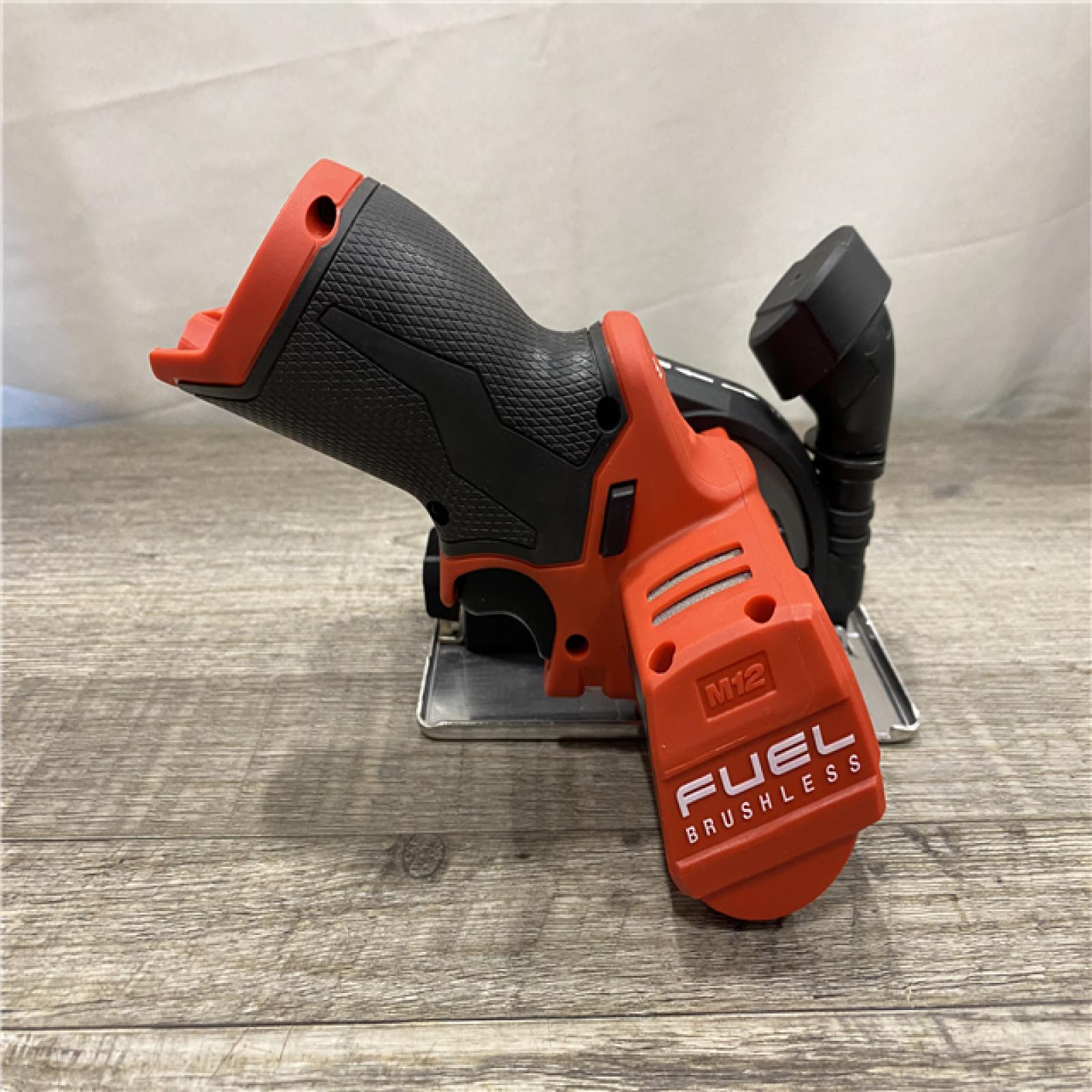 AS-IS Milwaukee  FUEL 12V Lithium-Ion Brushless Cordless 3 in. Cut Off Saw (Tool-Only)