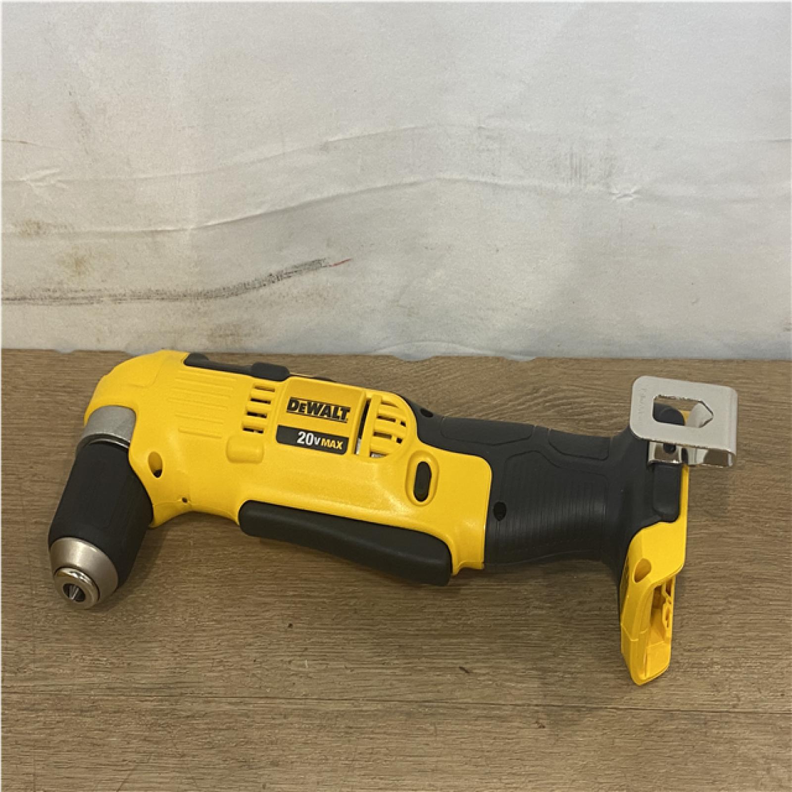 AS-IS DEWALT 20V MAX Cordless 3/8 in. Right Angle Drill/Driver (Tool Only)