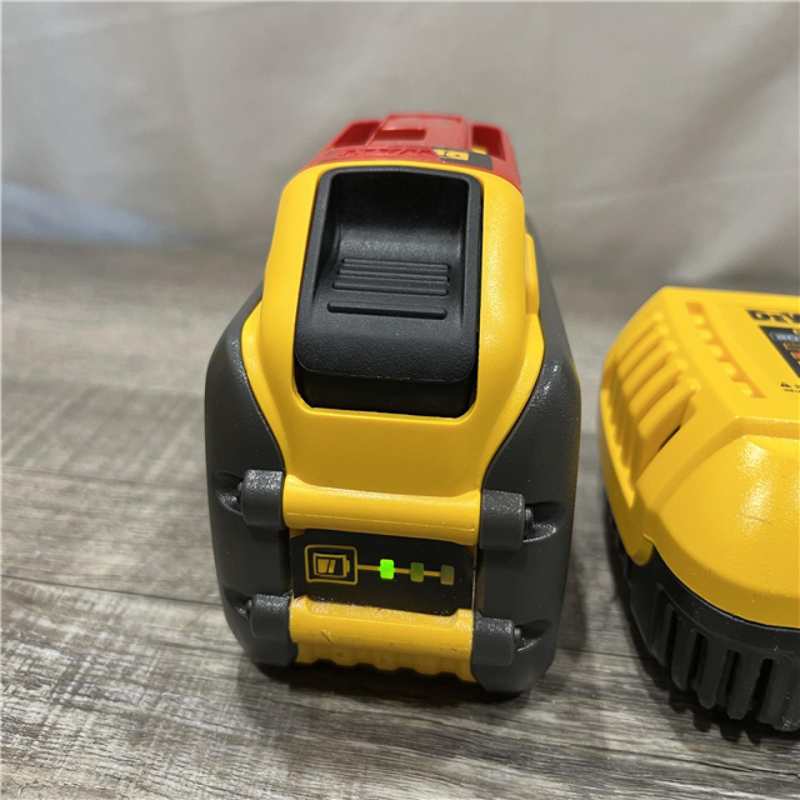 AS-IS DEWALT 20V/60V MAX FLEXVOLT Lithium-Ion 9.0Ah Battery and Charger Starter Kit