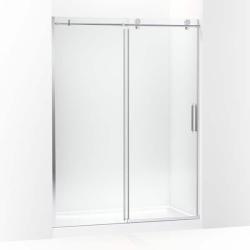Phoenix 2 NEW KOHLER Cursiva 56-60 in. W x 78 in. H Sliding Frameless Shower Door in Bright Polished Silver with 5/16 in. Thick Clear Glass