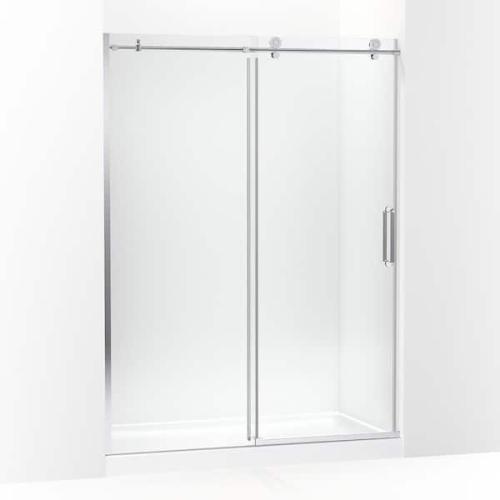 Phoenix 2 NEW KOHLER Cursiva 56-60 in. W x 78 in. H Sliding Frameless Shower Door in Bright Polished Silver with 5/16 in. Thick Clear Glass