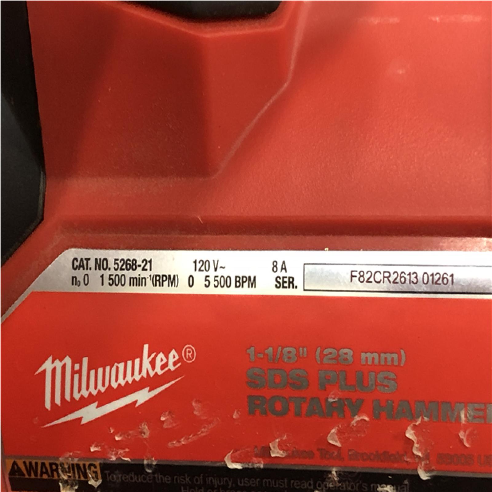 AS-IS Milwaukee 1-1/8 in. Corded SDS-Plus Rotary Hammer