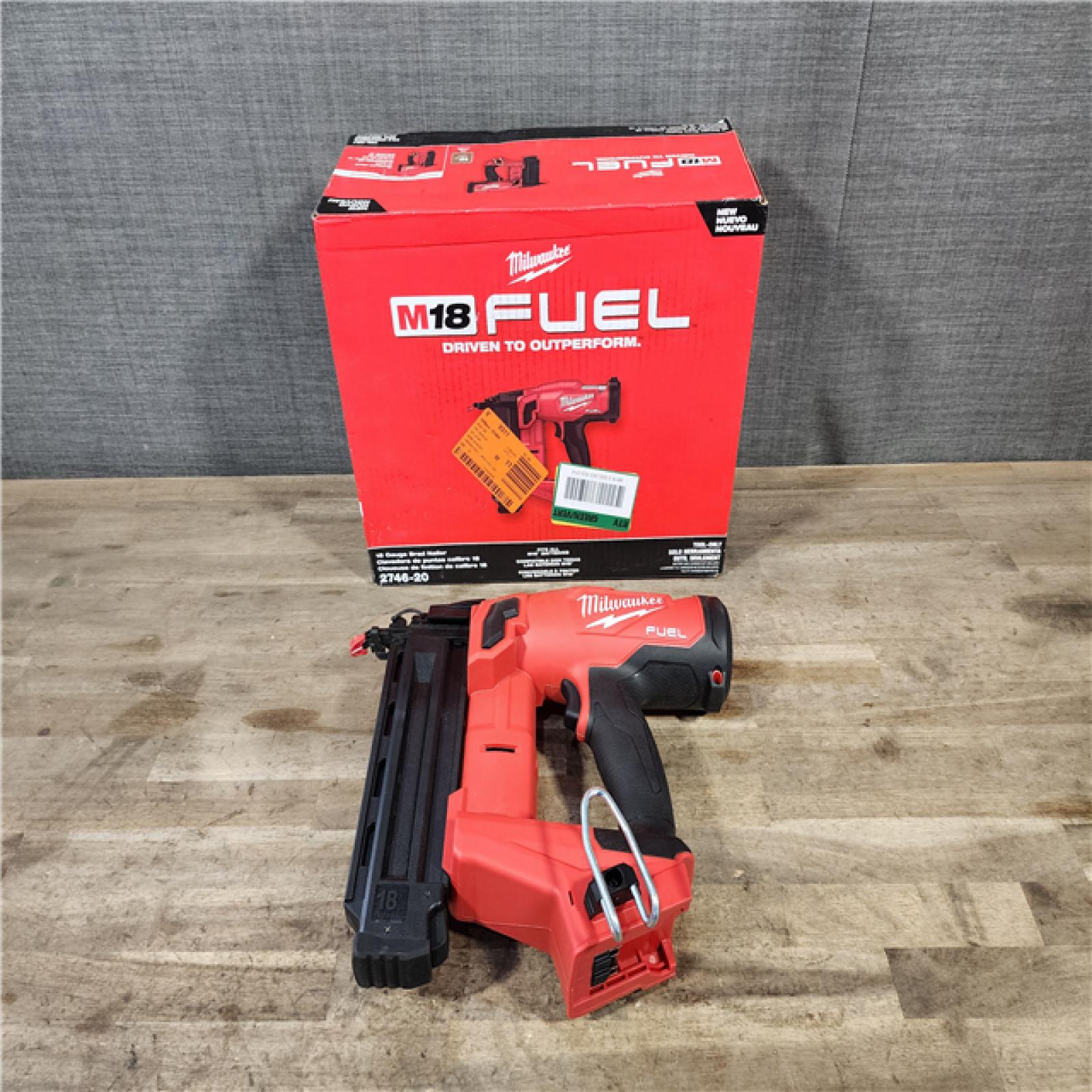 HOUSTON LOCATION - AS-IS (APPEARS LIKE NEW) Milwaukee M18 FUEL 18 Gauge Brad Nailer (TOOL ONLY)