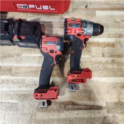 HOUSTON LOCATION - AS - IS Milwaukee FUEL 18V Lithium-Ion Brushless Cordless Hammer Drill and Impact Driver Combo Kit