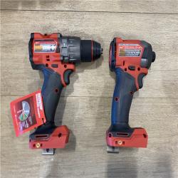 AS-IS Milwaukee FUEL 18V Lithium-Ion Brushless Cordless Hammer Drill and Impact Driver Combo Kit