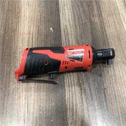 AS-IS Milwaukee M12 12V Lithium-Ion Cordless 3/8 in. Ratchet (Tool-Only)