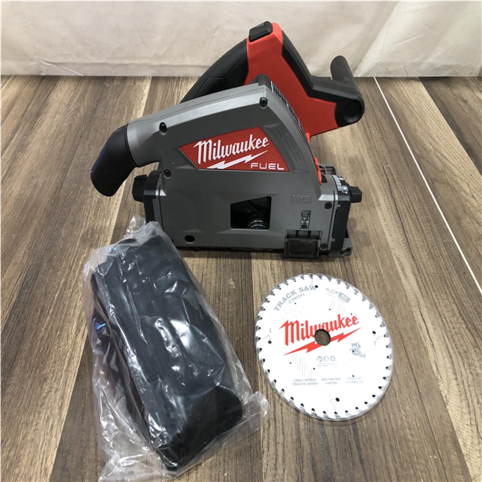 AS-IS Milwaukee FUEL 18V Lithium-Ion Cordless Brushless 6-1/2 in. Plunge Cut Track Saw (Tool-Only)