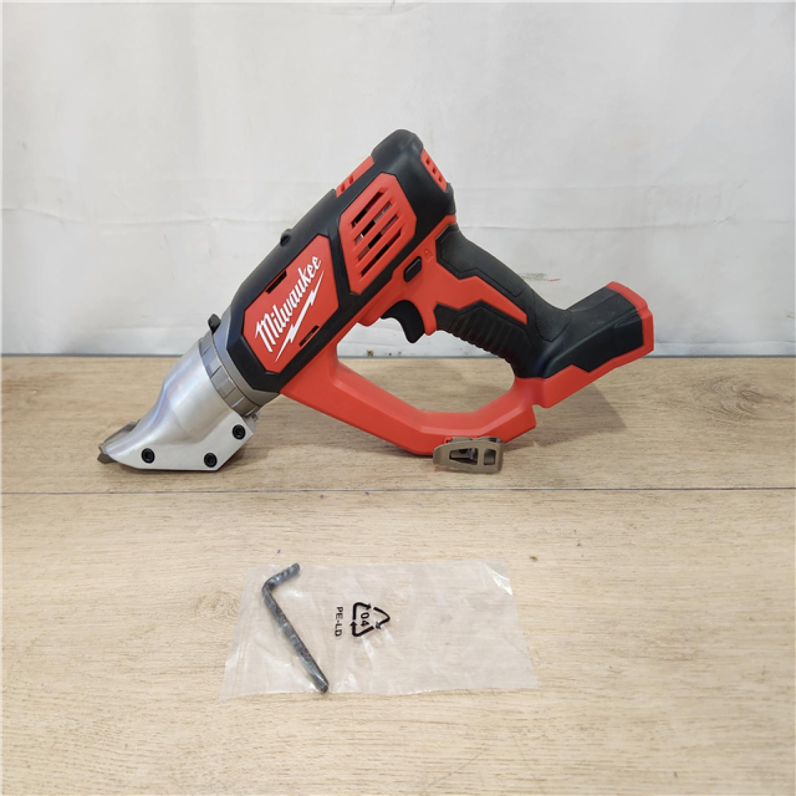 AS-IS- Milwaukee 18-Volt Lithium-Ion Cordless 18-Gauge Double Cut Metal Shear (Tool-Only)