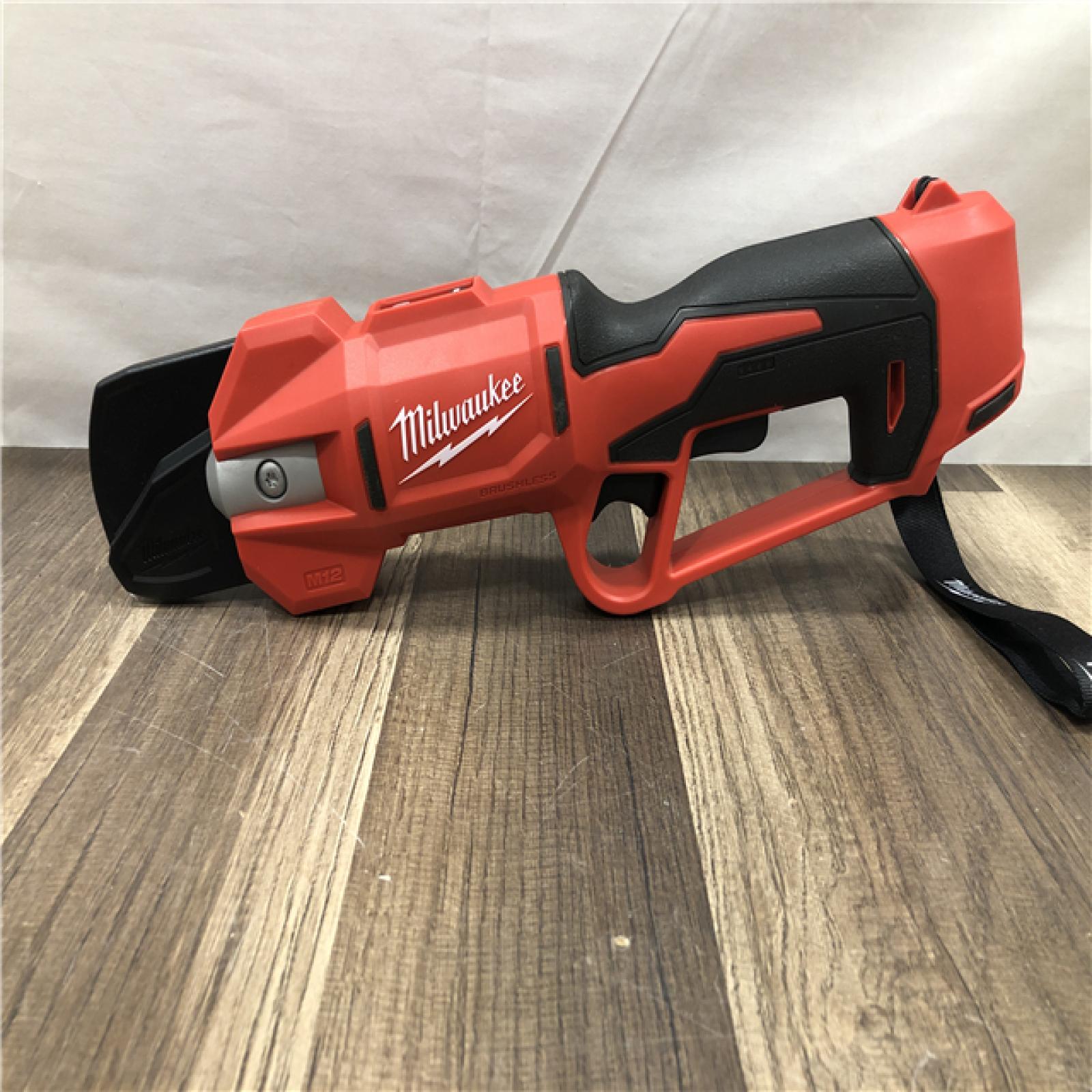 AS-IS Milwaukee 12V Cordless Brushless Pruner Shears Kit W/ 2.0 Ah Battery & Charger