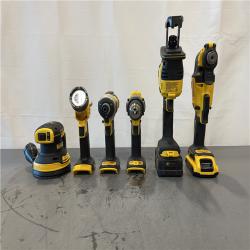 AS-IS - DEWALT 20-Volt MAX Lithium-Ion Cordless 7-Tool Combo Kit