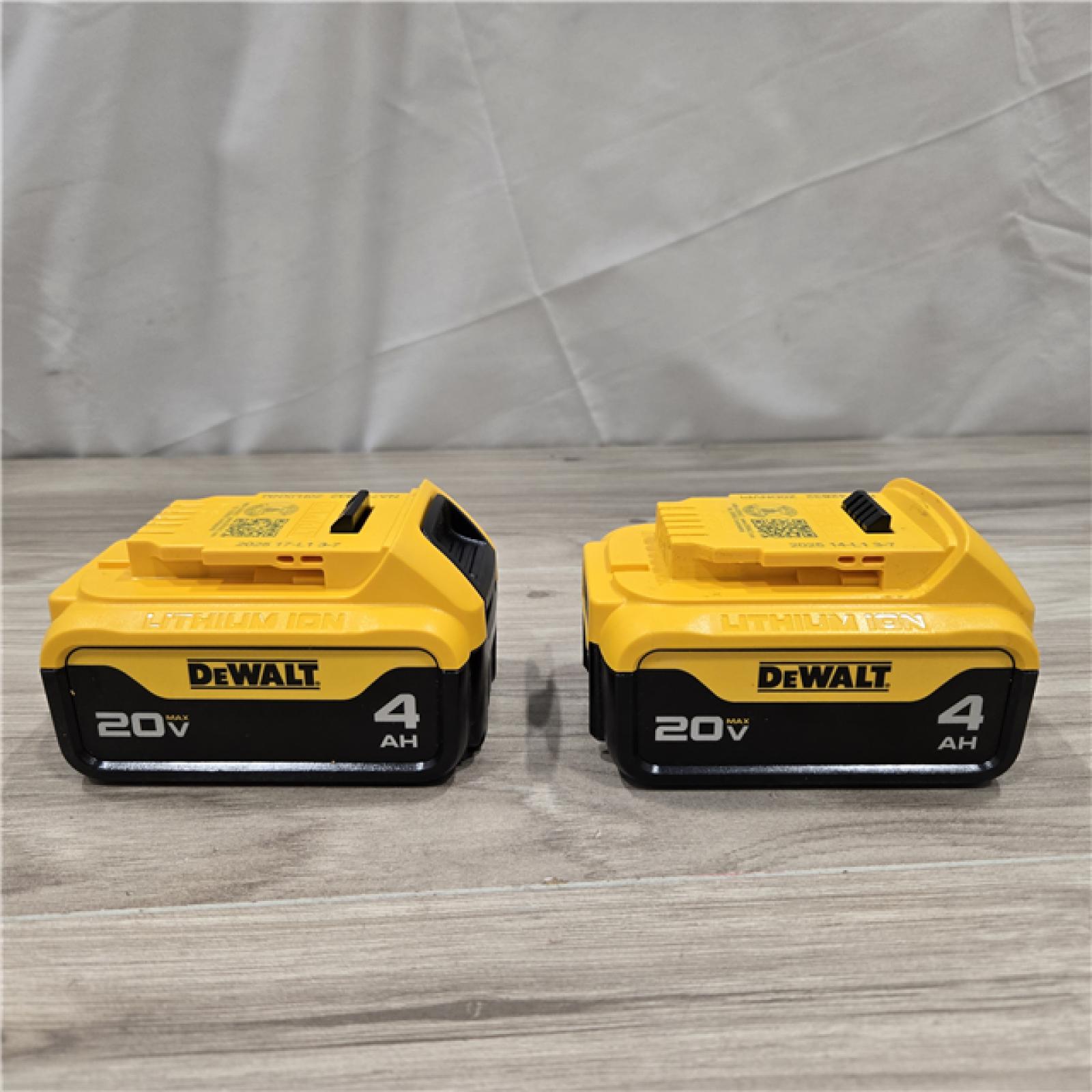 AS-IS DEWALT 20V MAX XR 4 Ah Li-Ion Battery (2 Pc) DCB204-2