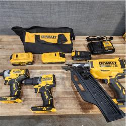 Houston Location DEWALT Drills QTY/2 and Nail Gun and Batteries QTY/ 3 with Charger