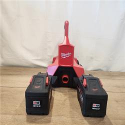 AS-IS- Milwaukee 18V Lithium-Ion REDLITHIUM FORGE Starter Kit with (2) 12.0 Ah Battery Pack and PACKOUT 6-Port Rapid Charger