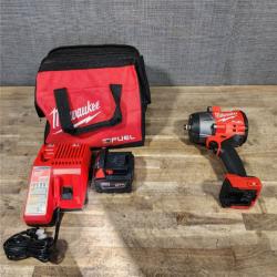 HOUSTON LOCATION - AS-IS Milwaukee M18 1/2 in. Cordless Brushless High Torque Impact Wrench Kit (Battery & Charger)