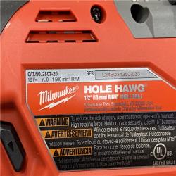 AS-IS Milwaukee FUEL GEN II 18V Lithium-Ion Brushless Cordless 1/2 in. Hole Hawg Right Angle Drill (Tool-Only)