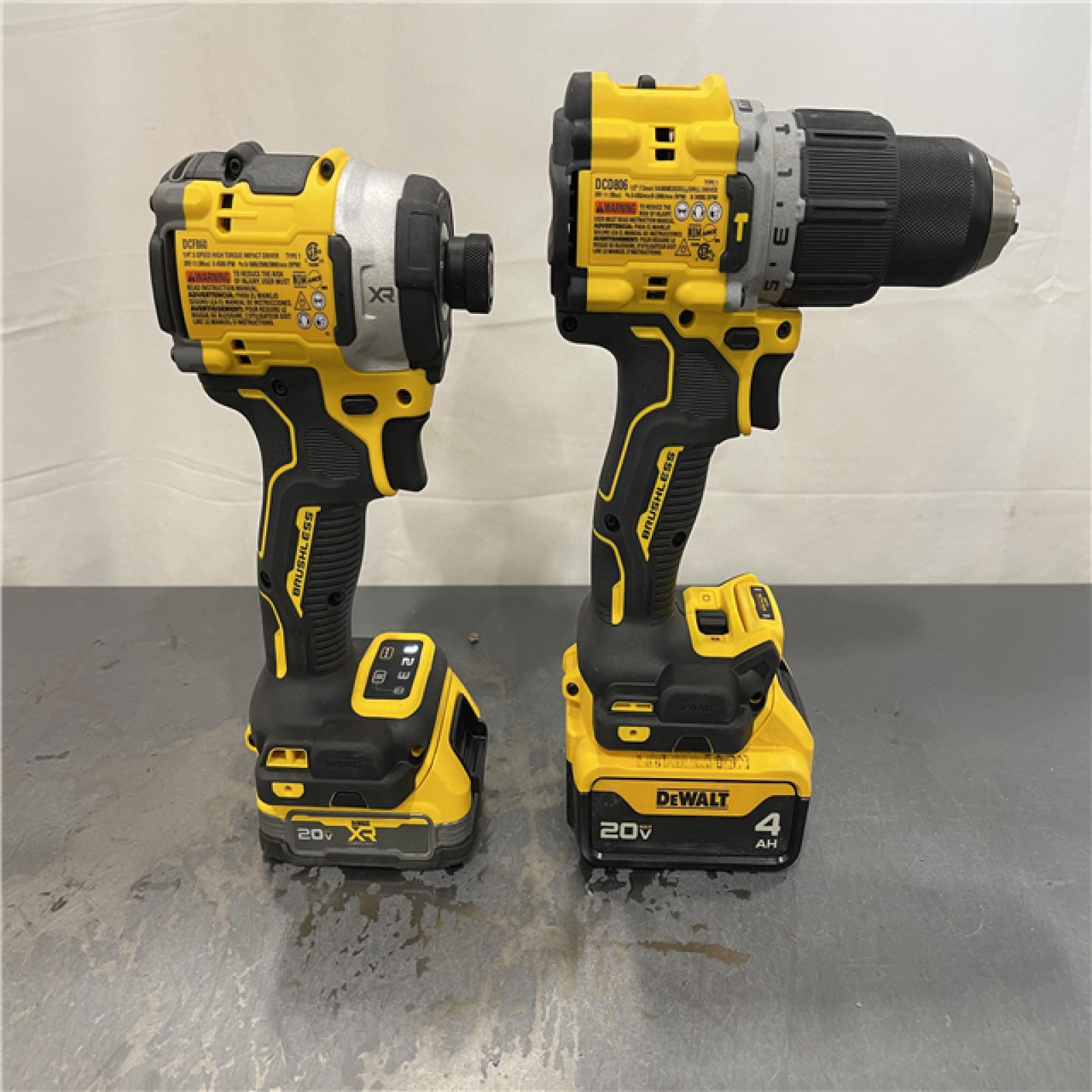 AS-IS - DeWalt 20V XR Lithium-Ion Cordless 2-Tool Combo Kit