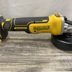 AS-IS DEWALT 20V MAX XR Cordless Brushless 4.5 in. Slide Switch Small Angle Grinder with Kickback Brake (Tool Only)