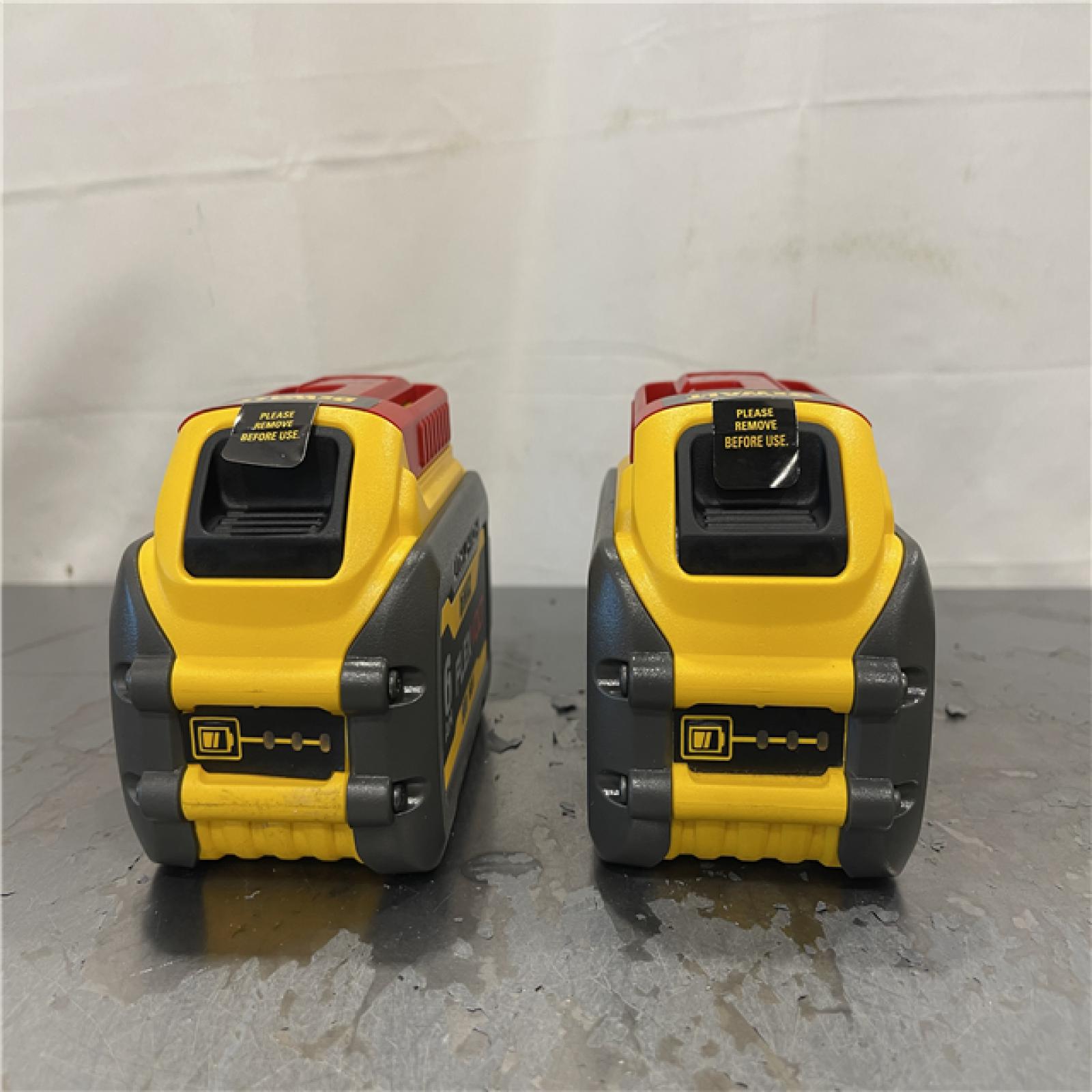 AS-IS- DEWALT FLEXVOLT 20V/60V MAX Lithium-Ion 6.0Ah Battery Pack (2 Pack)