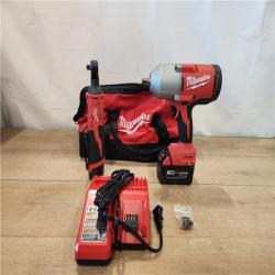 AS-IS- Milwaukee 12/18V Lithium-Ion Cordless 3/8 in. Ratchet and 1/2 in. High Torque Impact Wrench with Friction Ring Combo Kit