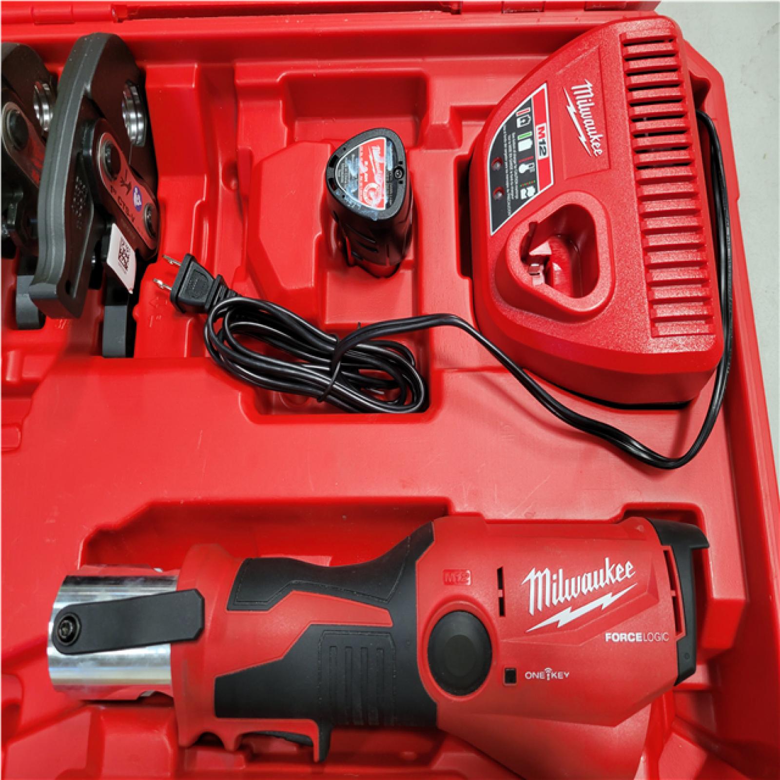 CALIFORNIA AS-IS MILWAUKEE M12 FORCE LOGIC PRESS TOOL