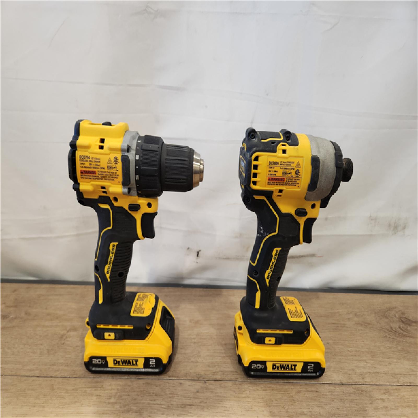 AS-IS- DEWALT ATOMIC 20-Volt MAX Lithium-Ion Cordless (2-Tool) Combo Kit