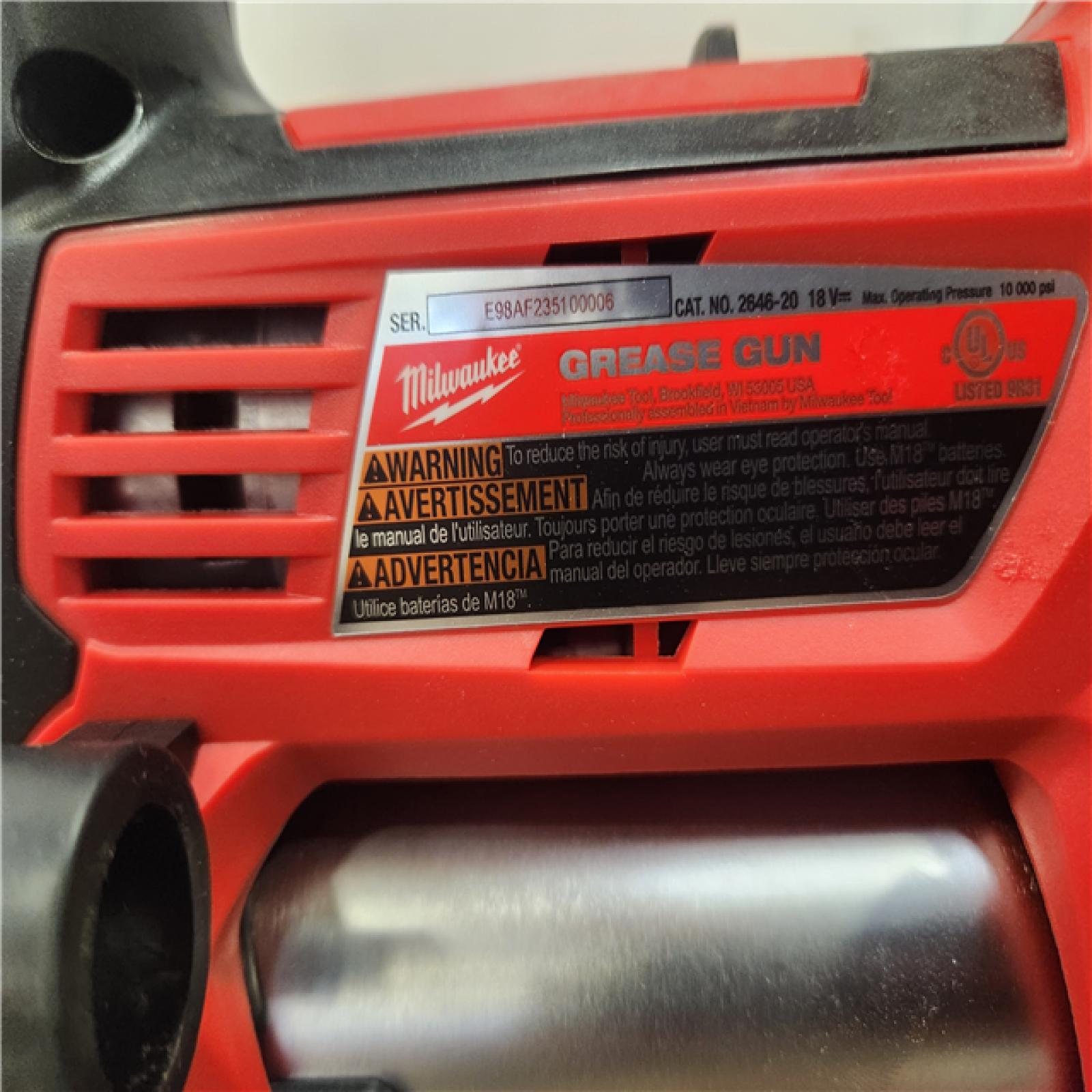 Phoenix Location NEW Milwaukee M18 18V LithiumIon Cordless Grease Gun