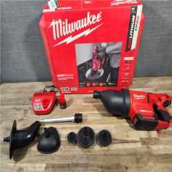 HOUSTON LOCATION - AS-IS M12 12-Volt Lithium-Ion Cordless Drain Cleaning Airsnake Air Gun Kit with (1) 2.0Ah Battery  Toilet Attachments