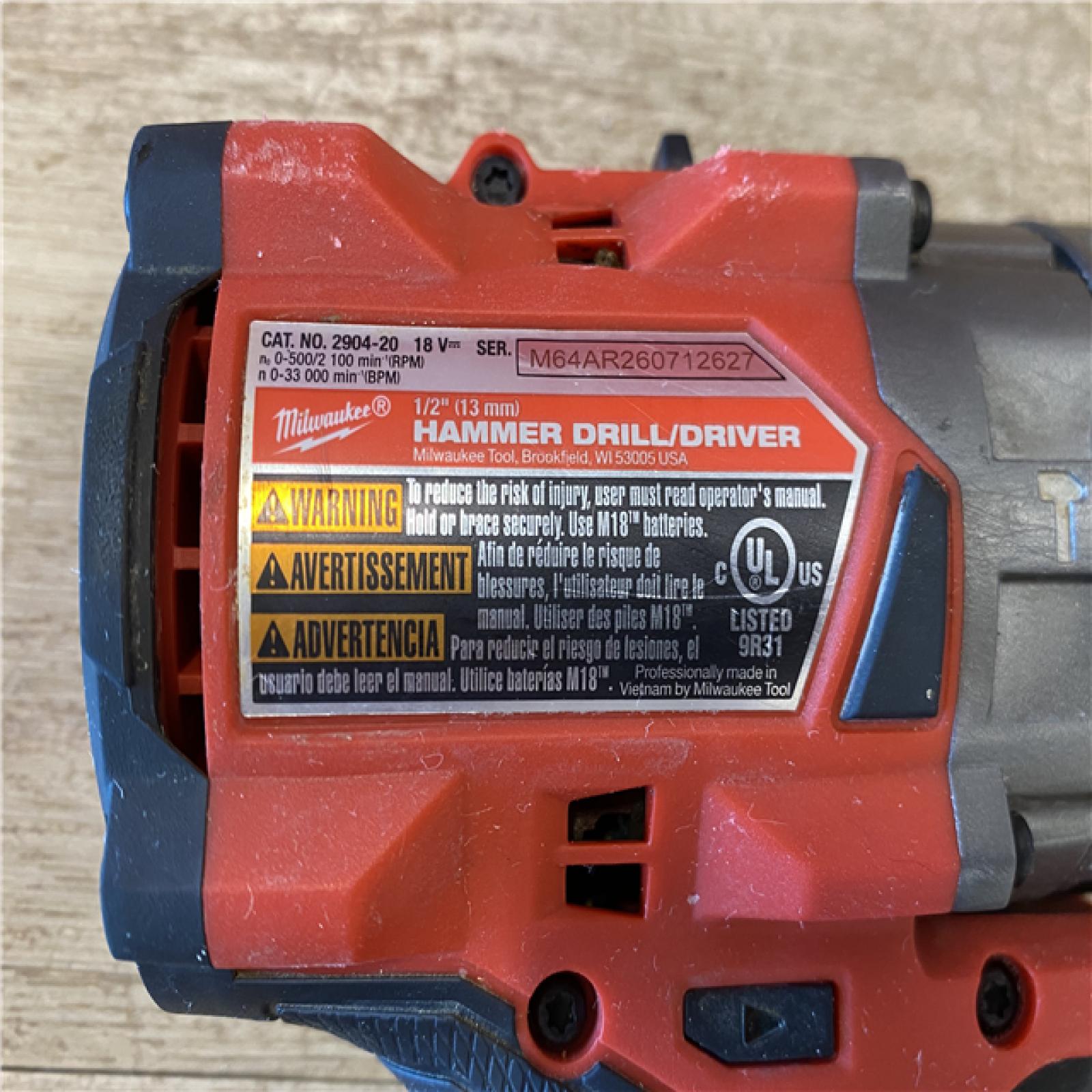 AS-IS Milwaukee FUEL 18V Lithium-Ion Brushless Cordless Hammer Drill and Impact Driver Combo Kit