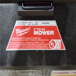 HOUSTON LOCATION - AS-IS M18 FUEL Brushless Cordless 21 in. Walk Behind Dual Battery Self-Propelled Mower W/(2) 12.0Ah Battery and Rapid Charger