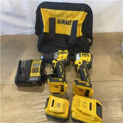 AS-IS DEWALT 20V XR Lithium-Ion Cordless 2-Tool Combo Kit
