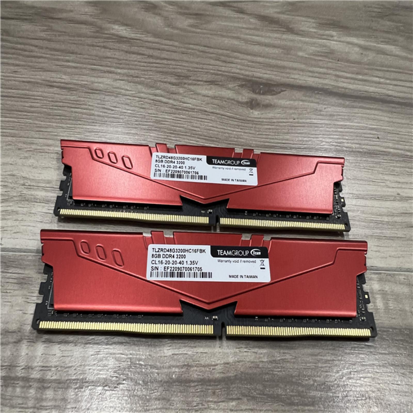 AS-IS Team Group T-Force Vulcan Z DDR4 16GB (2x8GB) 3200MHz