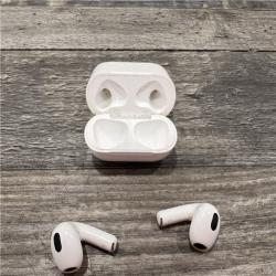 AS-IS Apple - AirPods (3rd generation) with Lightning Charging Case - White