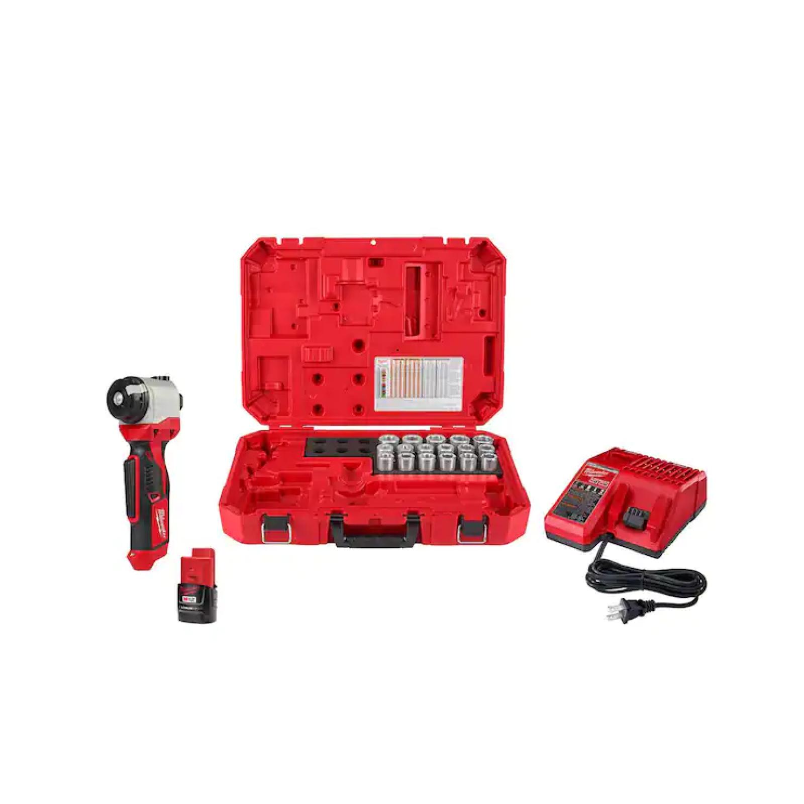 LIKE NEW!- Milwaukee M12 12V Lithium-Ion Cordless Cable Stripper Kit for Cu THHN/XHHW Wire