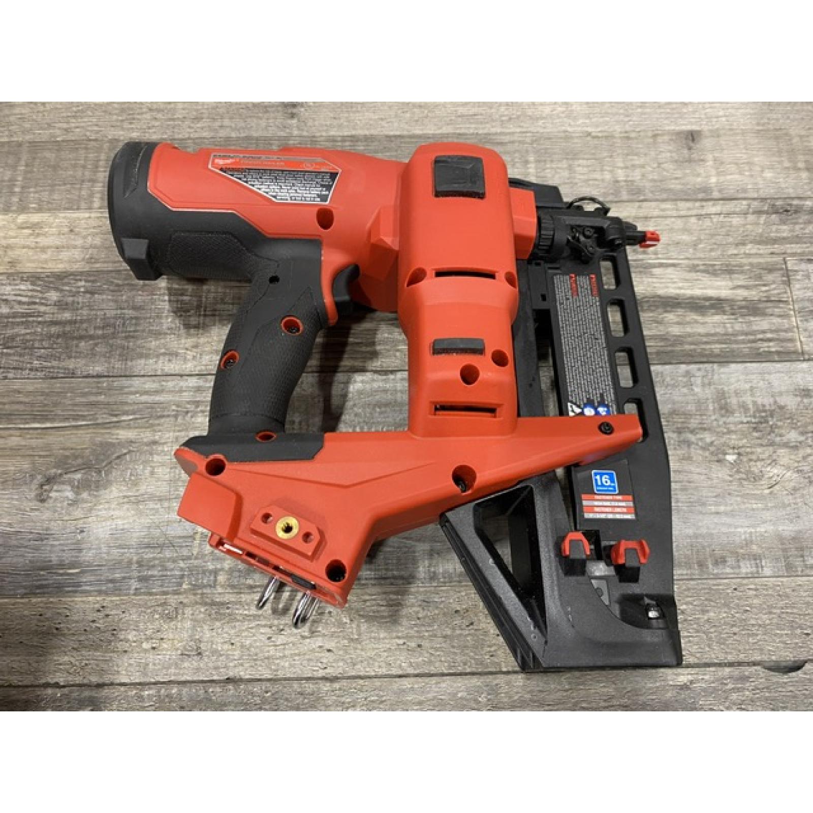 AS-IS Milwaukee  FUEL 18-Volt Lithium-Ion Brushless Cordless Gen ll 16-Gauge Straight Finish Nailer (Tool Only)